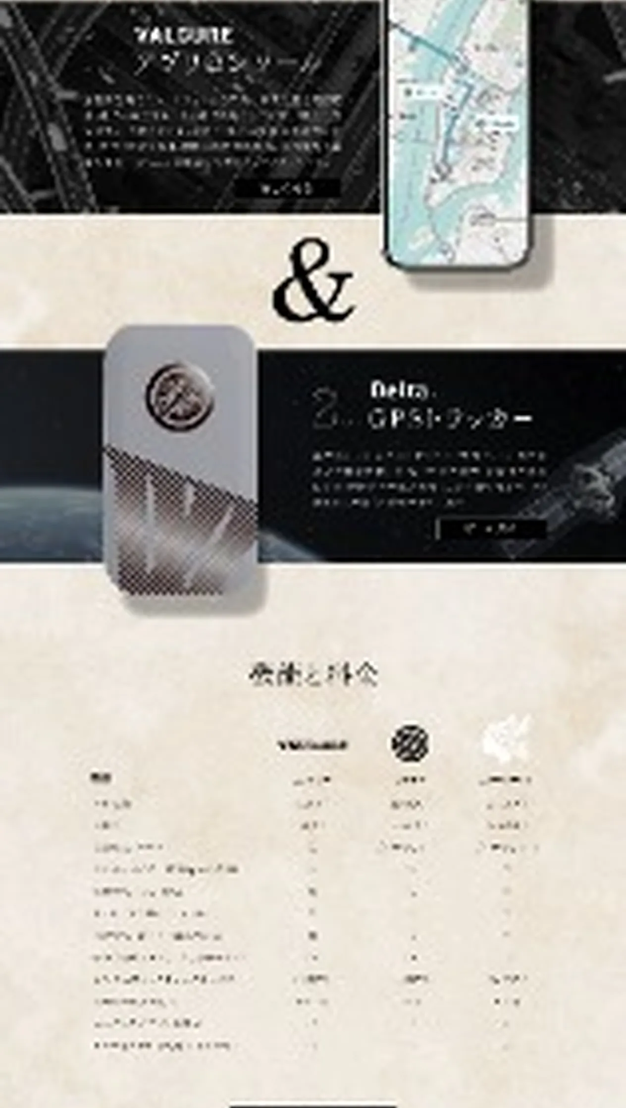 Tech and company information mock